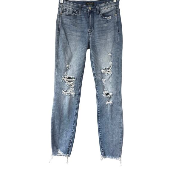 Judy Blue Denim - Judy Blue High Mid-Rise Skinny Jean Stretch Denim Size 5/27 JB82241MD
